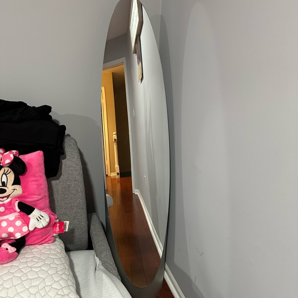 Uniquely made silver full body  mirror